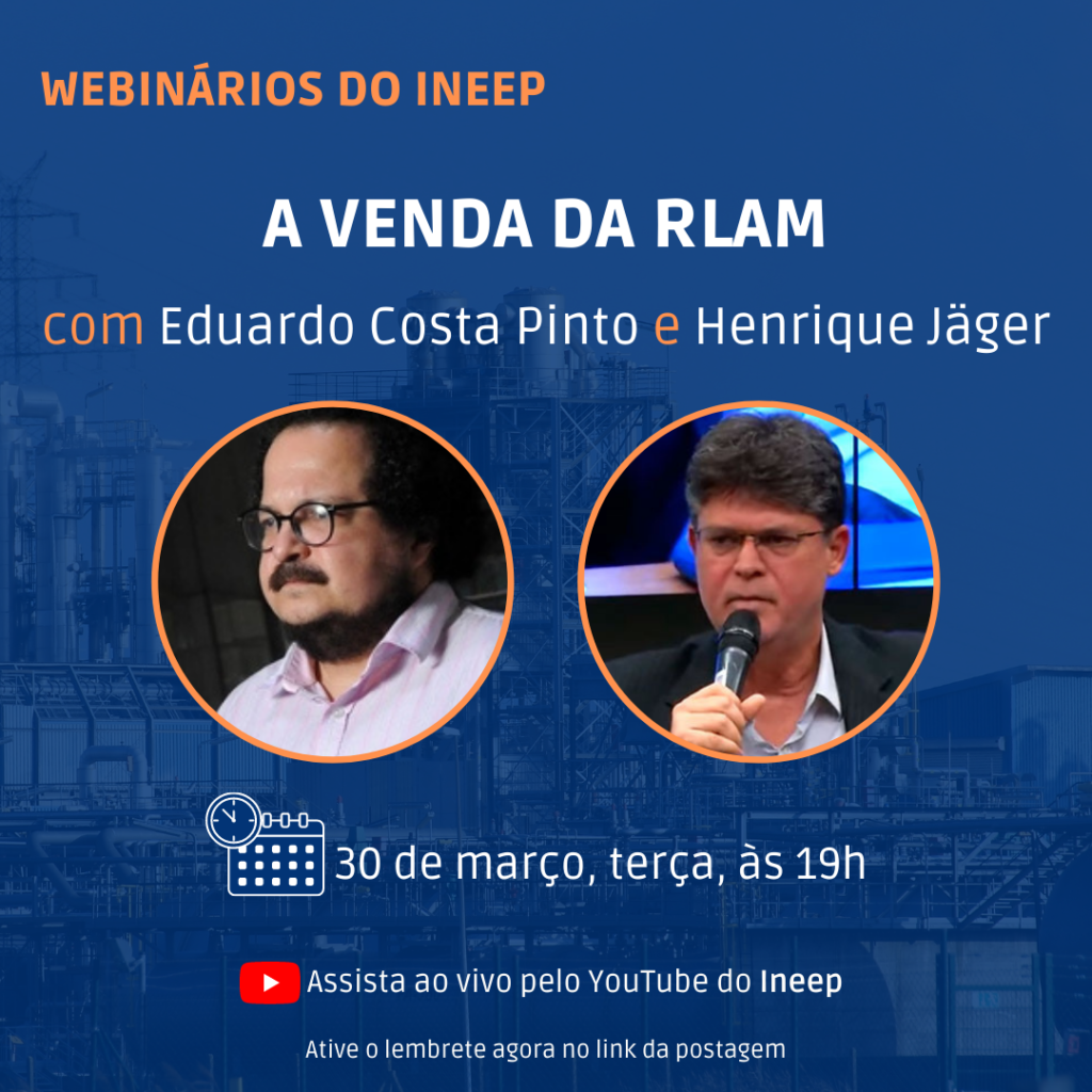 Ineep aponta erros na venda da RLAM e espera reversão do processo